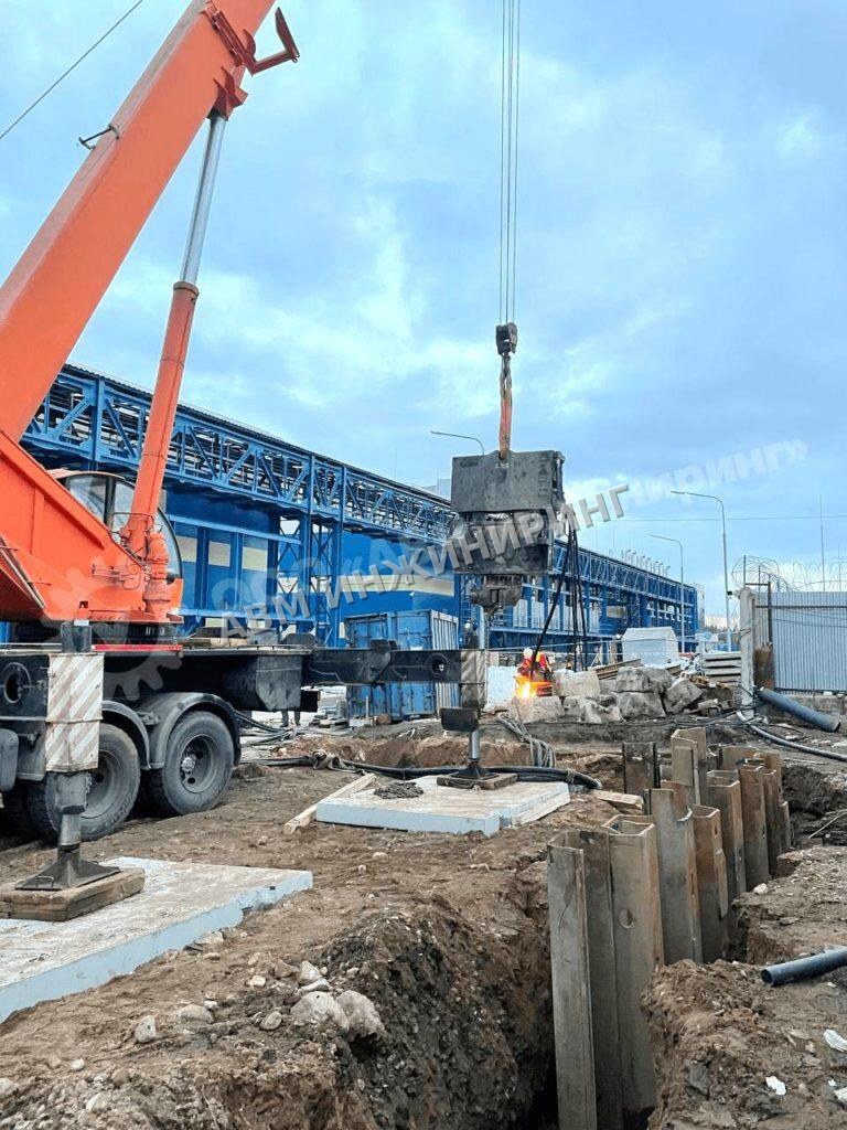 Вибропогружения Шпунта Ларсена
